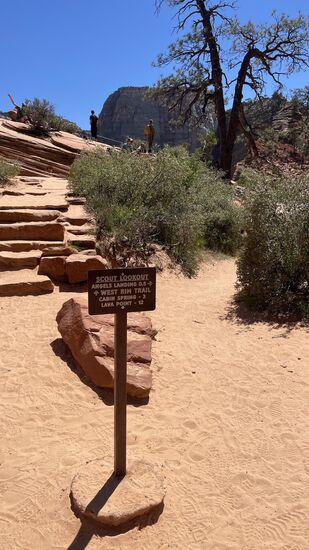 Hike Scout Lookout - der weiteste Punkt, bis zu dem man ohne Permit gehen darf.