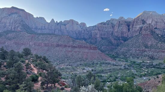 Aussicht auf den Zion Canyon.
