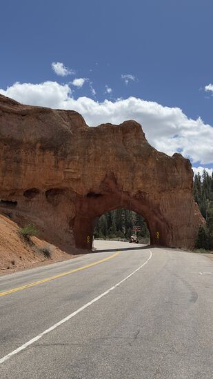 Wir durchfahren den Red Canyon.