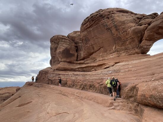 Ich beobachte eine junge Familie mit 4!! Jungs - der Jüngste wird vom Papa huckepack getragen—alle sind fröhlich und hüpfen munter den Berg hinauf
Toll, wenn man Kinder für so etwas motivieren kann