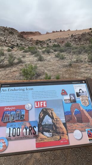 Wir fahren noch zu dem Punkt, von dem aus man den Arch von unten sieht