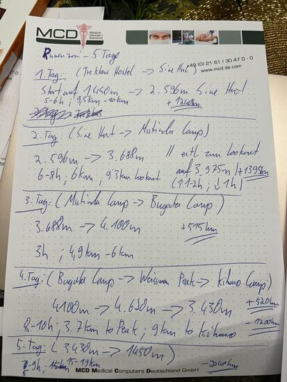 Auch die Kilometer pro Tag werden analysiert