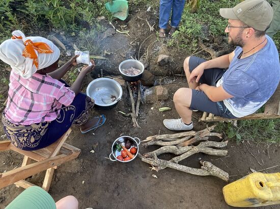 Nur frische Zutaten und etwas Salz