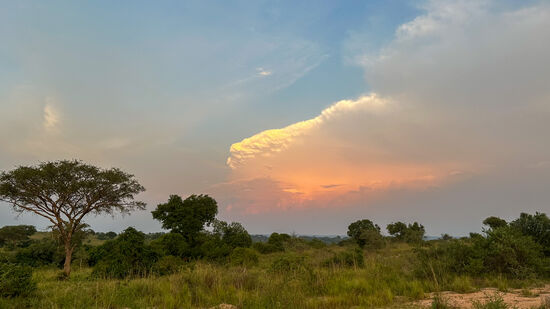 Interessante Wolkenformation am Abend