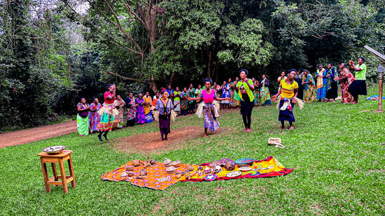 Auch eine kleine Tanzeinlage gehört dazu