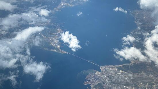 Wieder ein toller Blick auf die Eurasien-Brücke