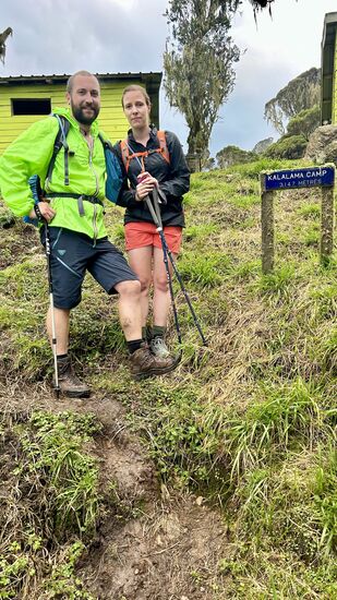 Ankunft auf 3142m im Kalalama Camp
