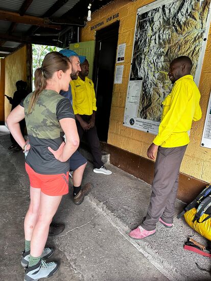Briefing vor dem Start von Uziah
