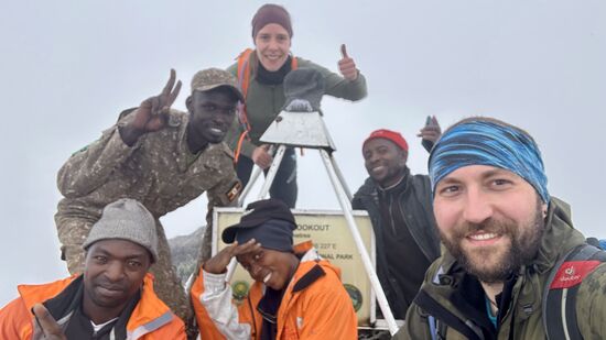 Gipfelfoto, alle sind glücklich 