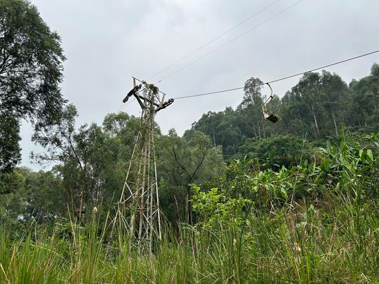 Die alte rostige Liftanlage…