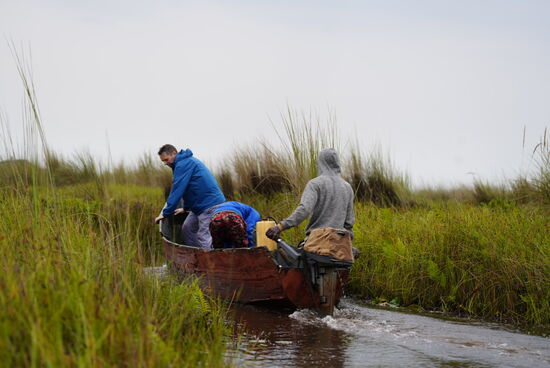 Auf dem Rückweg, endlich raus aus dem Schlamm…