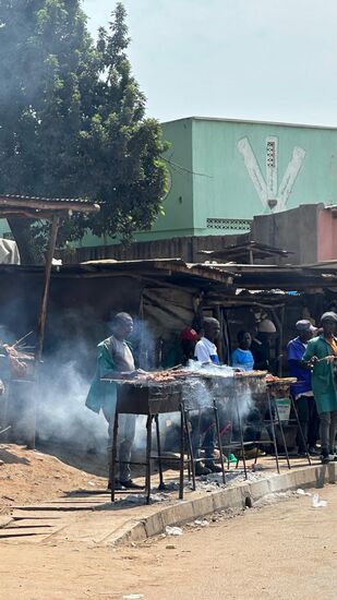 Hier wird gegrillt…