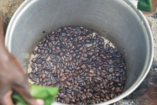 Das Endergebnis nach dem Rösten.