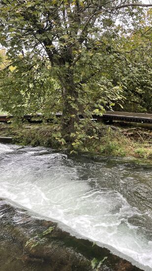 Das Wasser ist glasklar