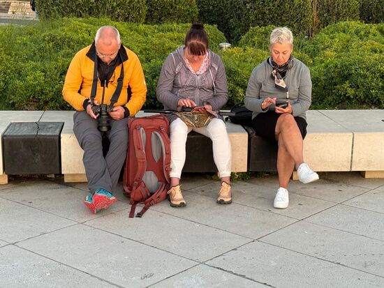 Wir lauschen den Klängen der Meeresorgel ,