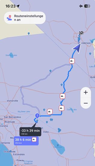 Knapp 400km—eine sehr lange Strecke für heute…