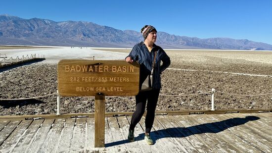 Hier befindet man sich am tiefsten Punkt Nordamerikas: 86m unterhalb des Meeresspiegels!