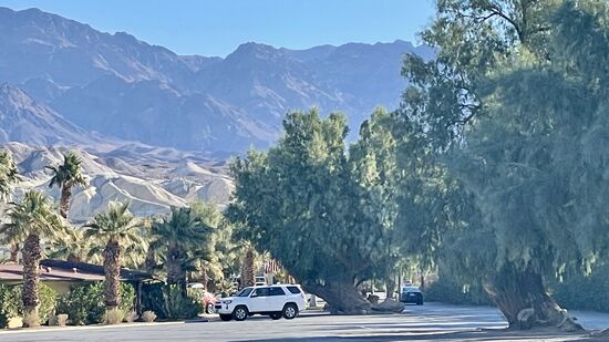 Die Anlage ist aber wunderschön—auch hier wieder eine kleine Oase inmitten dieser unwirtlichen Wüste..