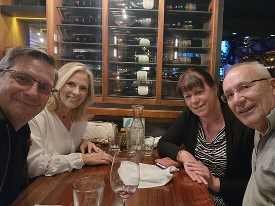 Der Abend mit Debbie und Sebastian war superschön und wir hatten uns viel zu erzählen!