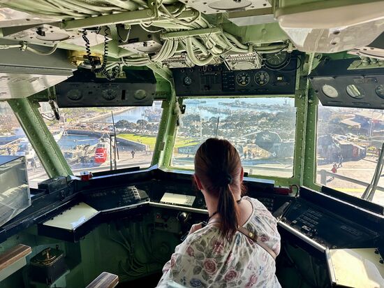 Tolle Aussicht von hier oben. Ich kann mir den Betrieb gut vorstellen.