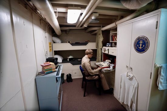 Die Kabine eines Offiziers.