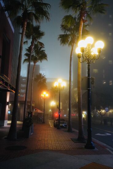 Und direkt vor unserem Hotel - dem Hard Rock Hotel - diese schöne Laternen-Allee.