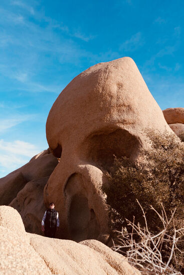 Der „Skull Rock“ - ein Felsen der aussieht wie ein Schädel…