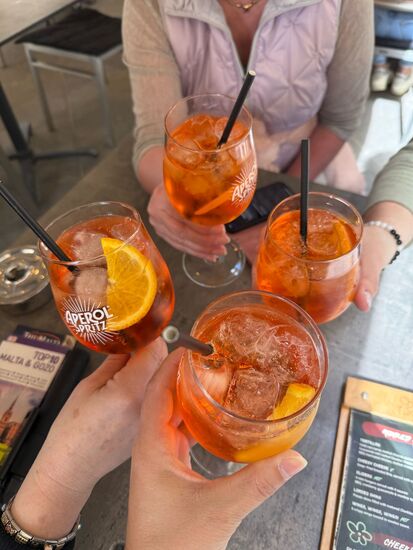 Kleine Pause in der „Merchant street“