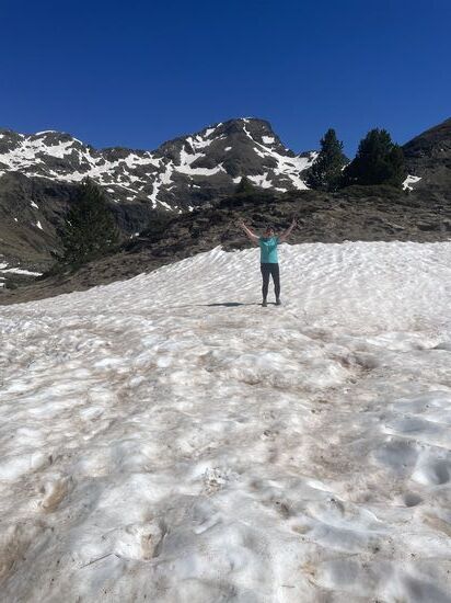 Aber der Schnee ist schon fleißig am schmelzen
