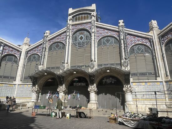 Die Markthalle, die aber heute wegen Ostern geschlossen ist…