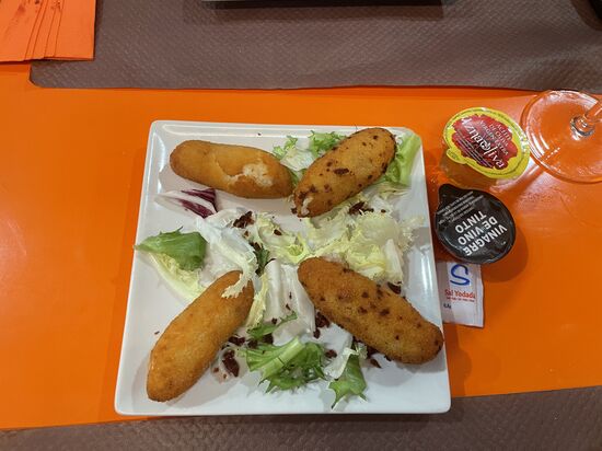 Käse- und Hühnchenkroketten…