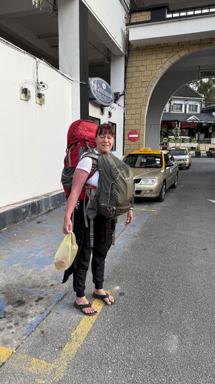 Wie früher: ich bin gut bepackt 