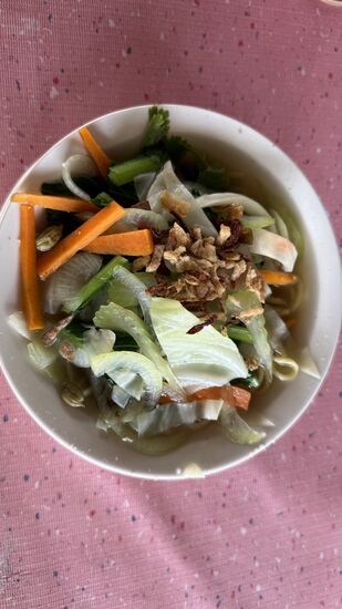 Die Suppen hier sind SEHR gesund und frisch