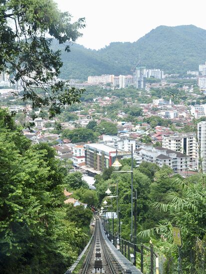 Blick auf Penang ..