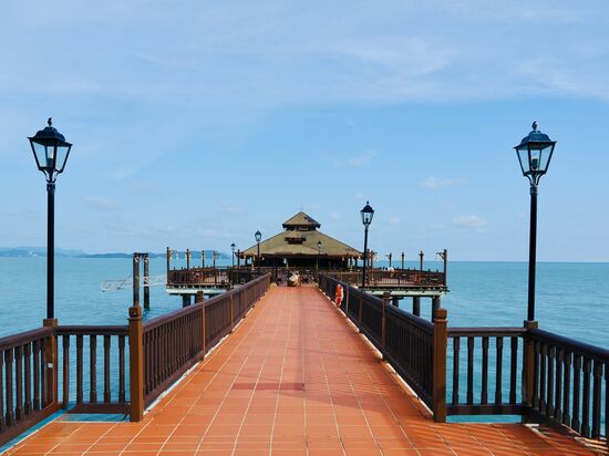 In der Anlage gibt es 4 verschiedene Restaurants—dieses hier ist das begehrteste