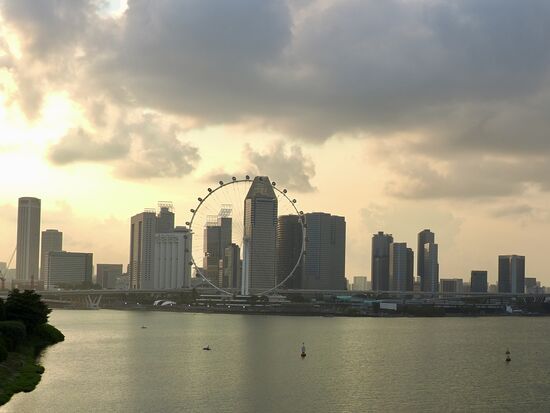 Das Riesenrad, welches mit seinen stolzen 165 Metern Höhe zwischen den Wolkenkratzern stets präsent ist, Es wurde 2008 nach 3 Jahren Bauzeit eröffnet
Bis 2014 war es das weltweit höchste Riesenrad-nun befindet sich das höchste Riesenrad in Dubai—es ist 250m hoch
