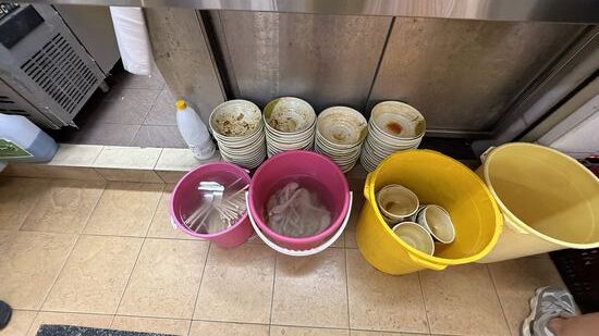 Das gebrauchte Geschirr einfach hier abstellen!