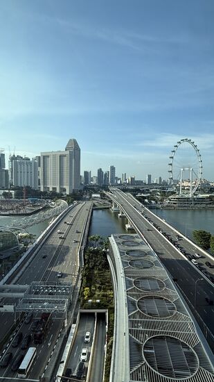 Und dann fahren wir mit dem Grab wieder zurück zum Hotel—heute Abend findet um 20 Uhr wieder ein großes Feuerwerk statt anläßlich des 60 igsten Geburtstages von Singapur