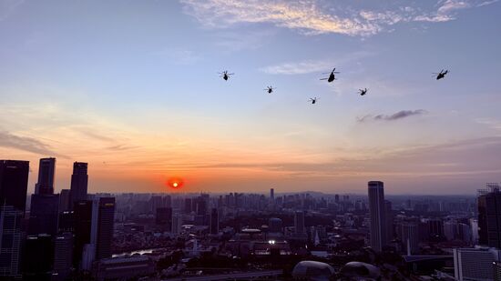 Die Helicoptershow….