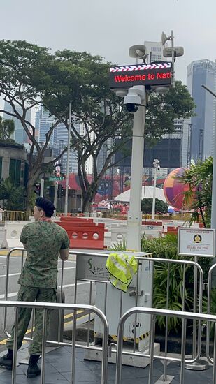 Viele Absperrungen….