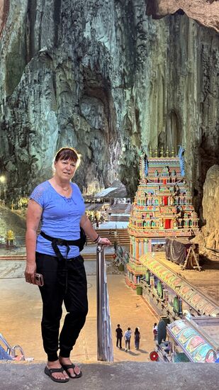 Blick von oben auf den Haupttempel