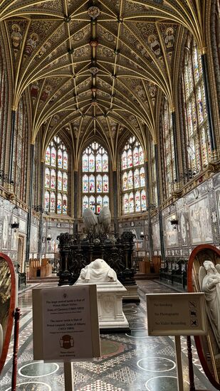Die St. Georgs Chapel, die Begräbnisstätte vieler Mitglieder der königlichen Familie