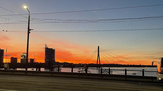 Dann gehts für ein paar Abendaufnahmen auf die Brücke