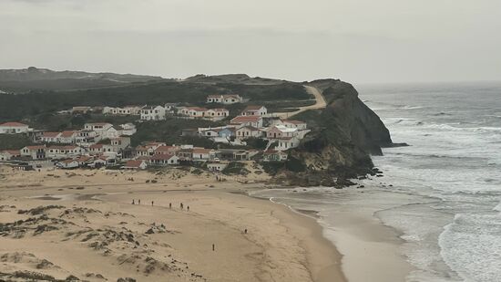 Der Strand Monte Clérigo bei Aljezur