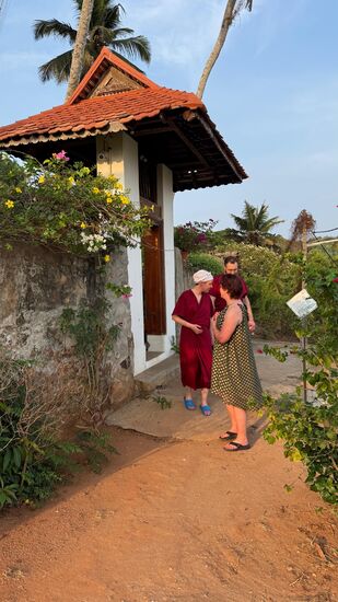 So läuft man hier dann ab Mittag herum, wenn man das Treatment hatte