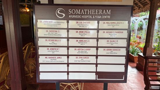 Die ganzen Ärzte und Yogameister- Nicolas machte jeden Tag Yoga mit!