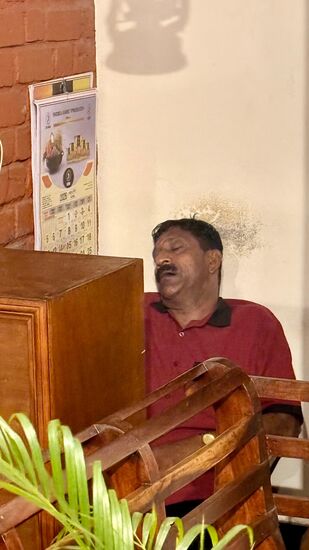 Er „bewacht“ den Eingang