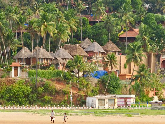 Unsere Anlage vom Strand..