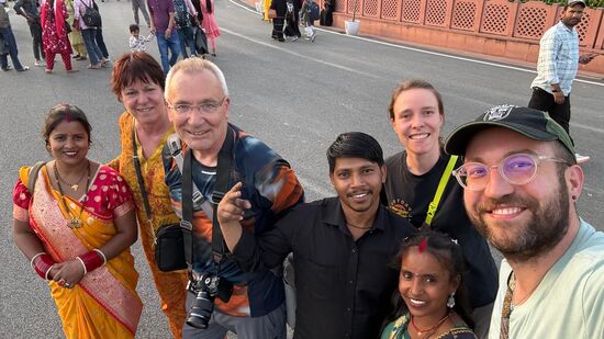 …..und noch mal ein Foto…man fühlt sich wie ein Star…