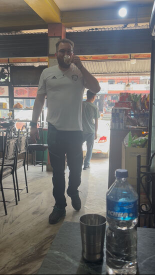 Die erste und einzige Pause während unserer Fahrt…